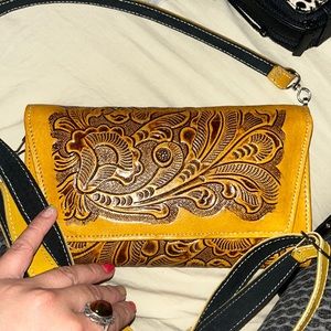 Leather wallet purse